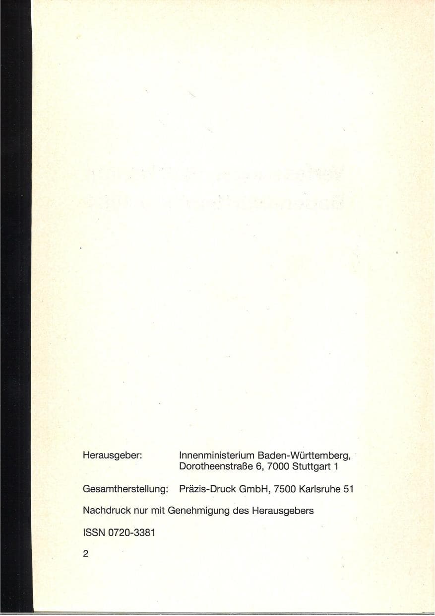 Seite 6 des Verfassungsschutzbericht 1984 Baden-Württemberg