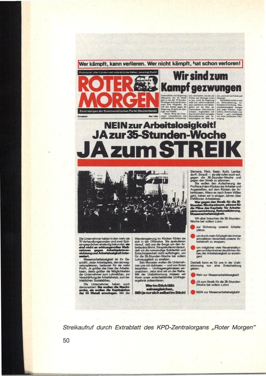 Seite 54 des Verfassungsschutzbericht 1984 Baden-Württemberg