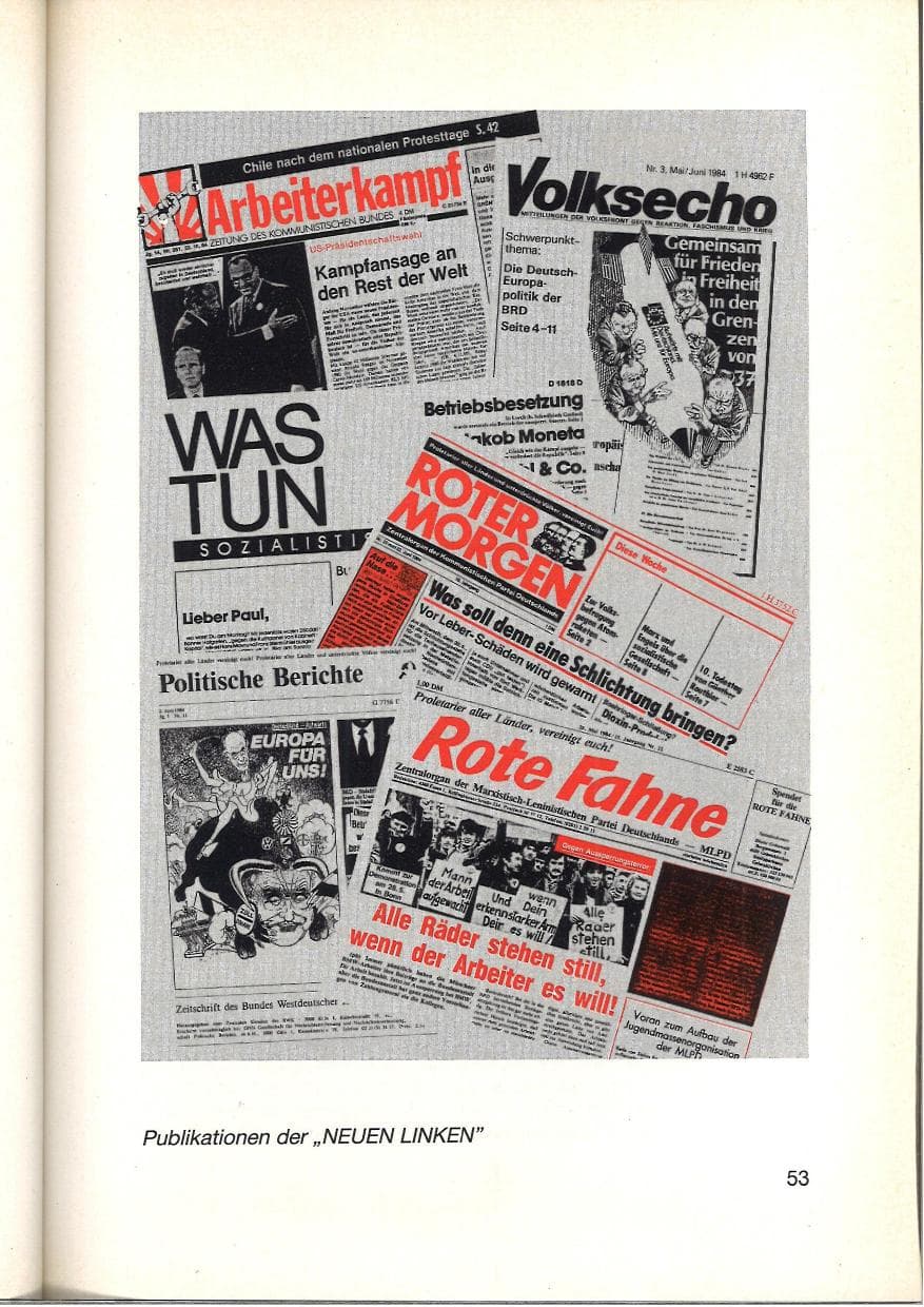 Seite 55 des Verfassungsschutzbericht 1984 Baden-Württemberg
