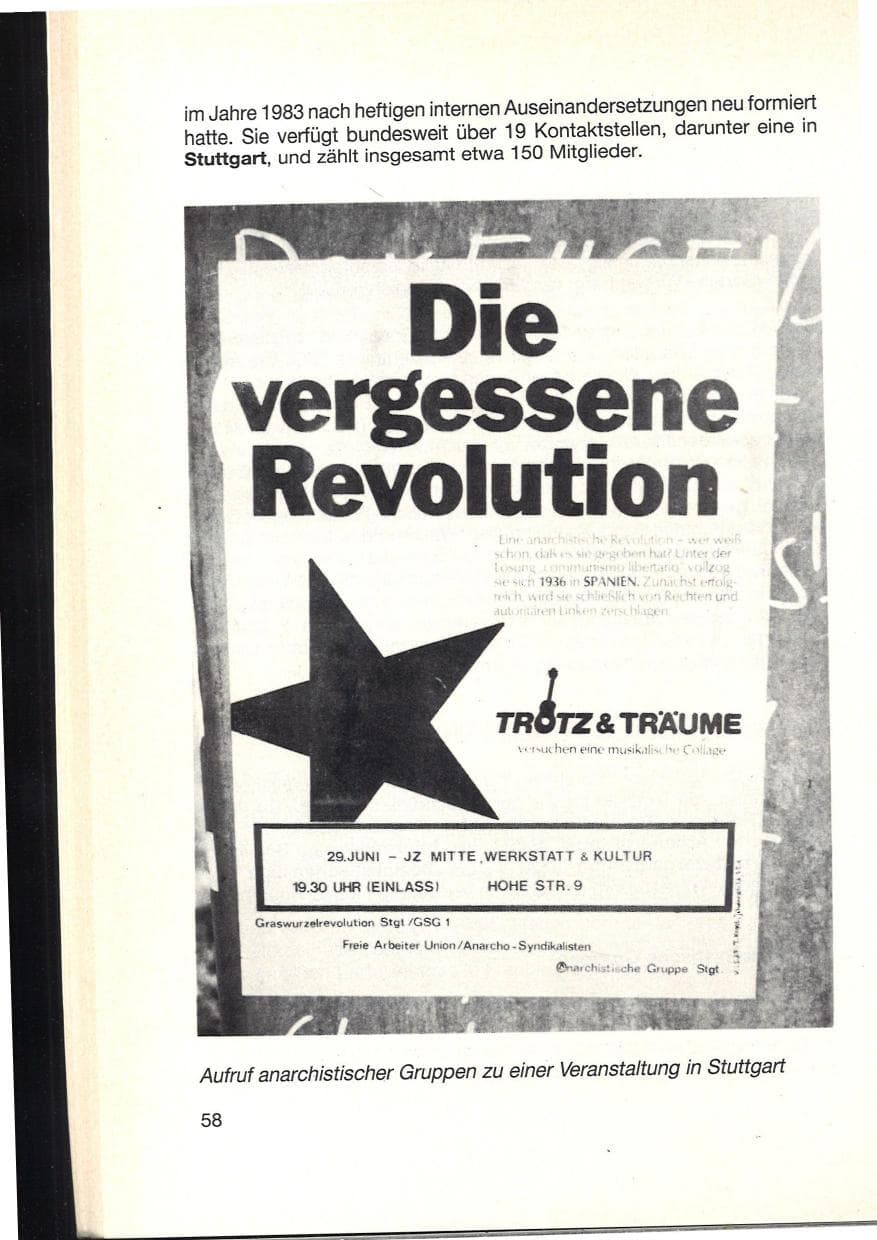Seite 62 des Verfassungsschutzbericht 1984 Baden-Württemberg