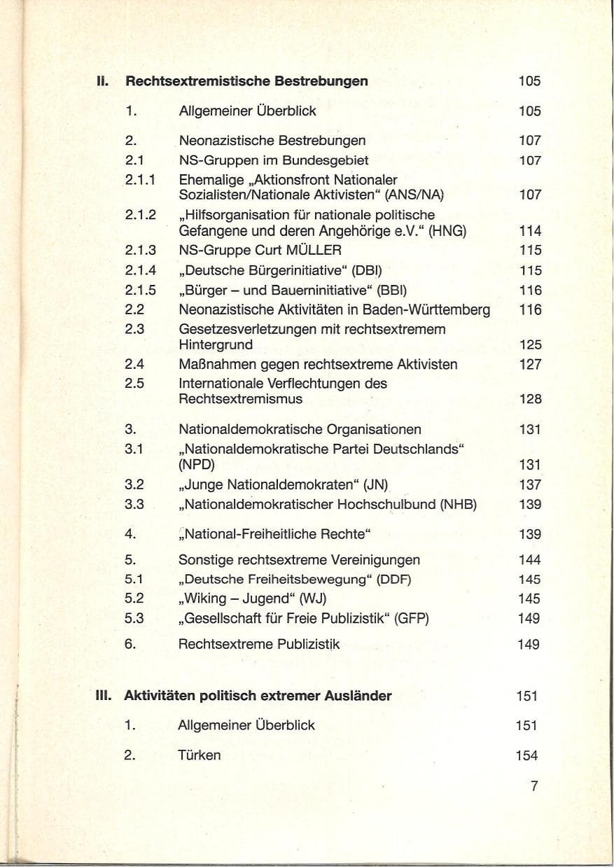 Seite 9 des Verfassungsschutzbericht 1984 Baden-Württemberg