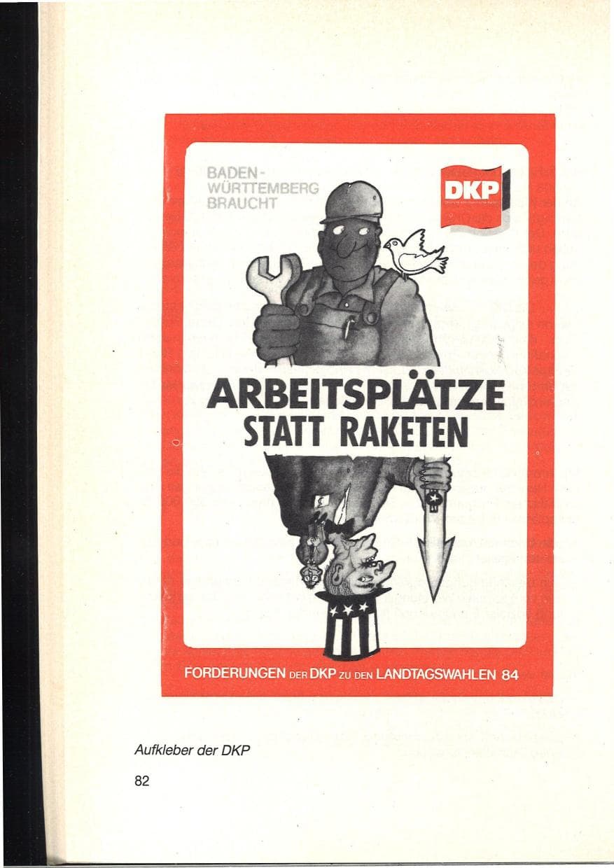 Seite 86 des Verfassungsschutzbericht 1984 Baden-Württemberg