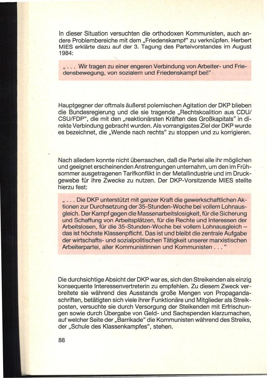 Seite 92 des Verfassungsschutzbericht 1984 Baden-Württemberg