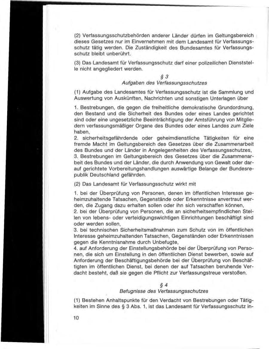 Seite 12 des Verfassungsschutzbericht 1985 Baden-Württemberg