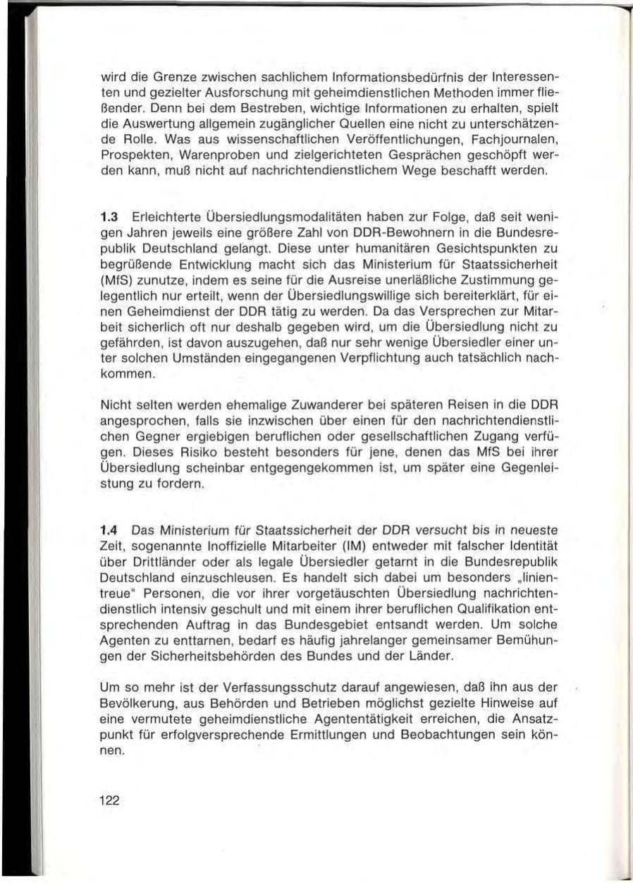 Seite 124 des Verfassungsschutzbericht 1985 Baden-Württemberg