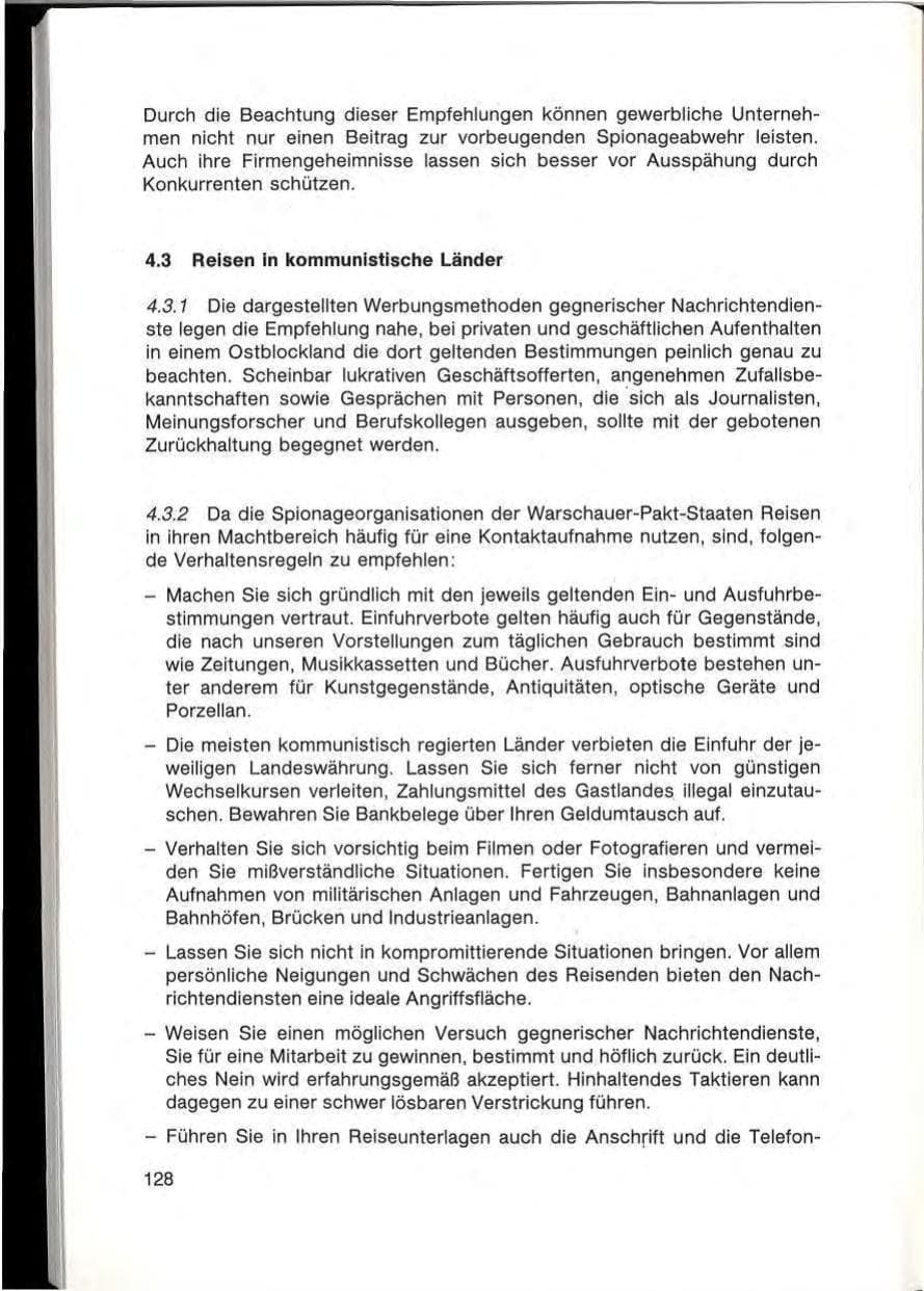 Seite 130 des Verfassungsschutzbericht 1985 Baden-Württemberg