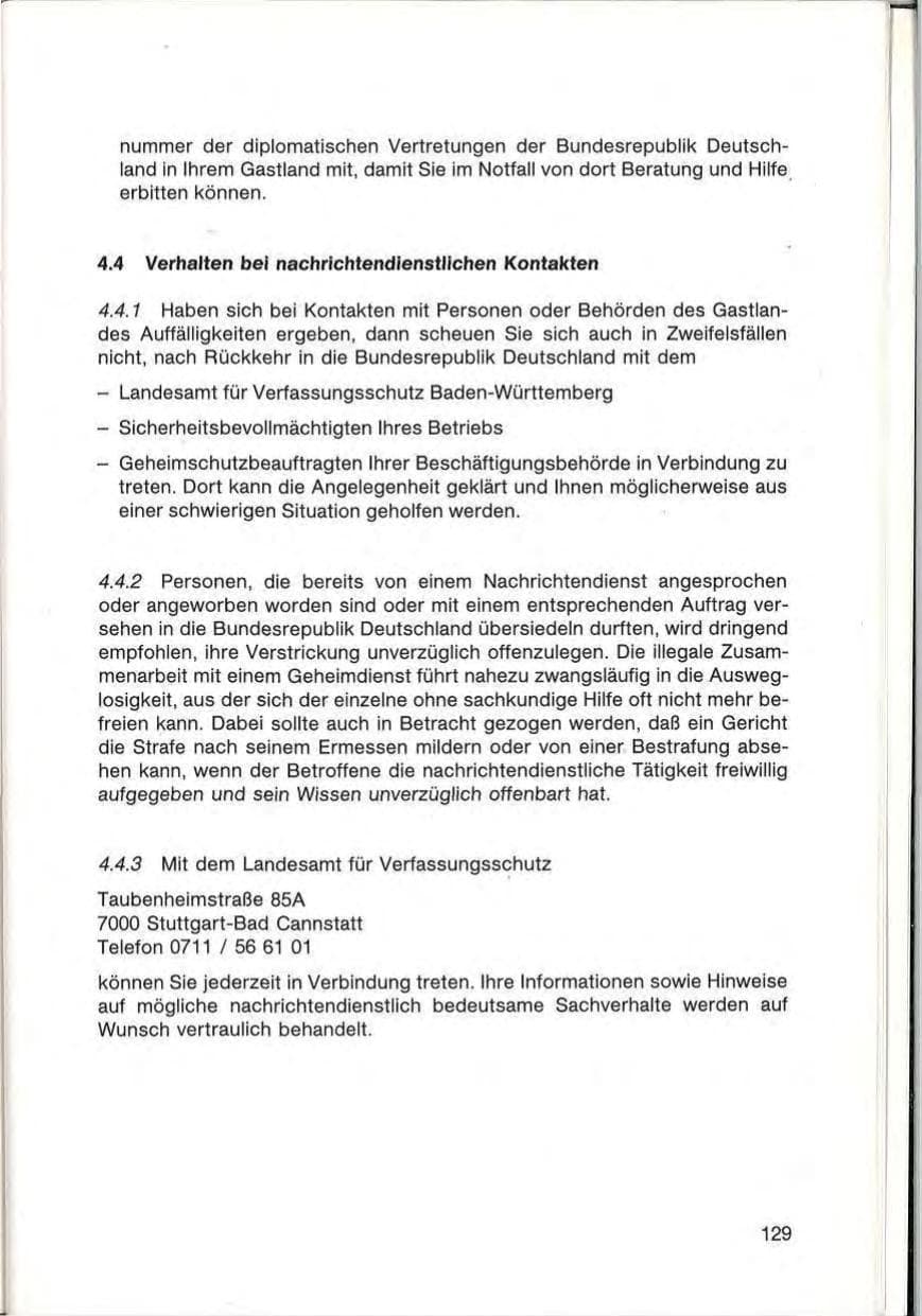 Seite 131 des Verfassungsschutzbericht 1985 Baden-Württemberg