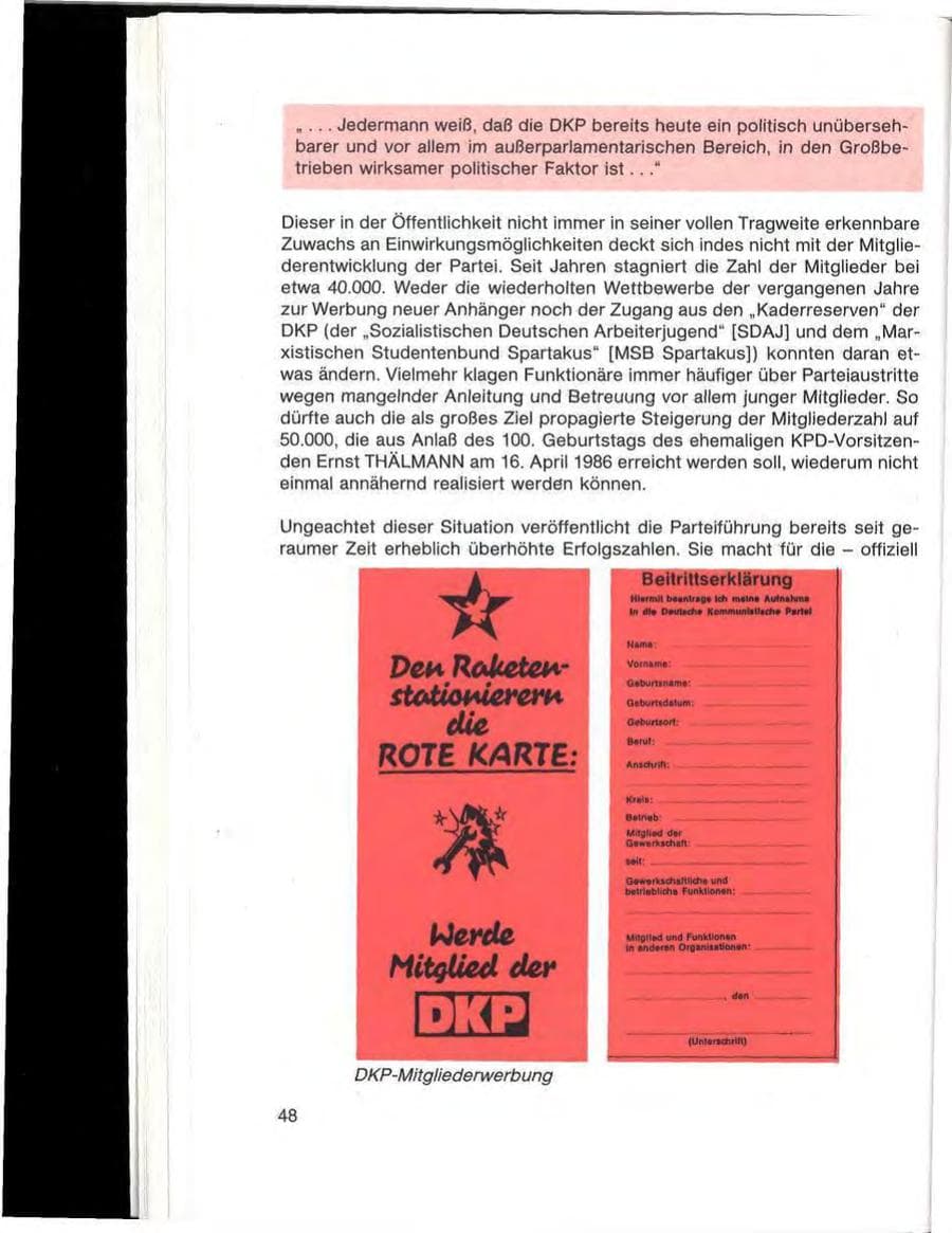 Seite 50 des Verfassungsschutzbericht 1985 Baden-Württemberg