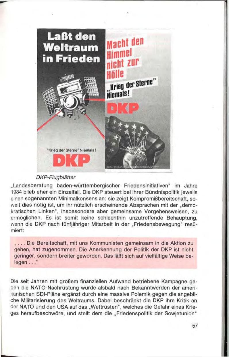 Seite 59 des Verfassungsschutzbericht 1985 Baden-Württemberg