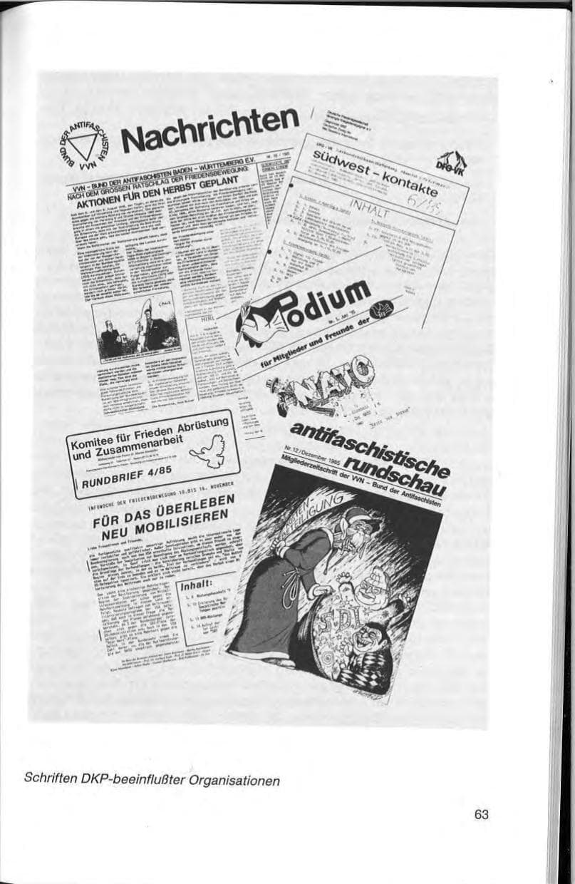Seite 65 des Verfassungsschutzbericht 1985 Baden-Württemberg