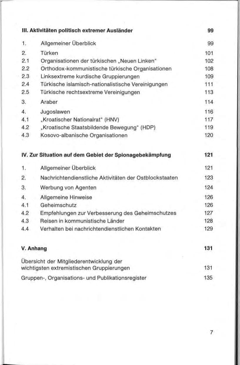 Seite 9 des Verfassungsschutzbericht 1985 Baden-Württemberg