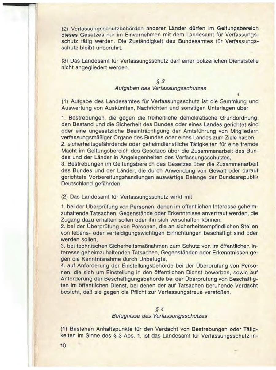 Seite 12 des Verfassungsschutzbericht 1986 Baden-Württemberg
