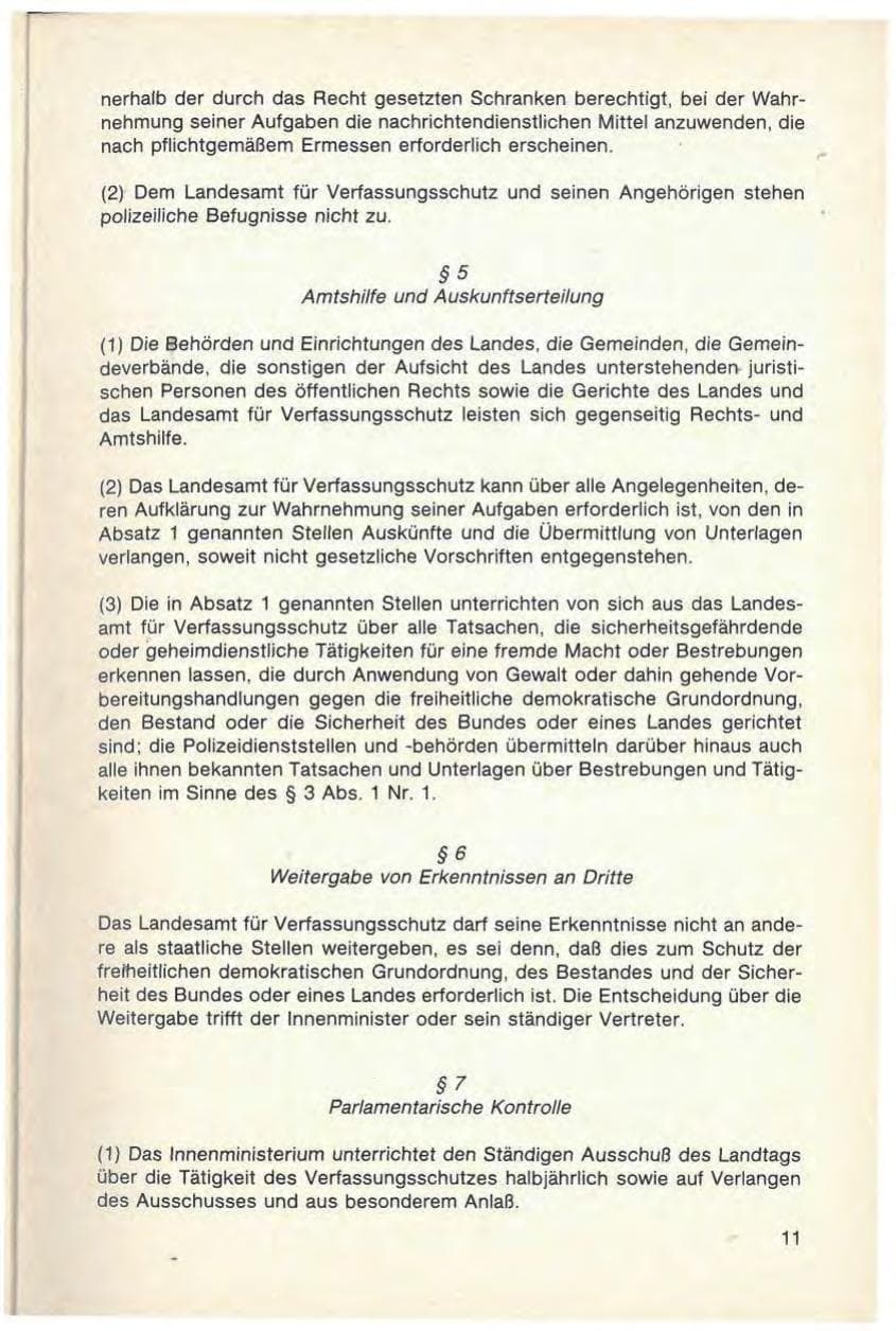 Seite 13 des Verfassungsschutzbericht 1986 Baden-Württemberg