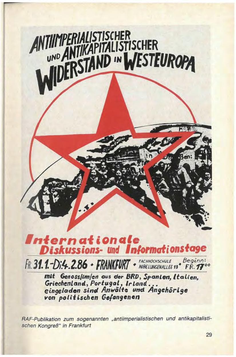 Seite 31 des Verfassungsschutzbericht 1986 Baden-Württemberg