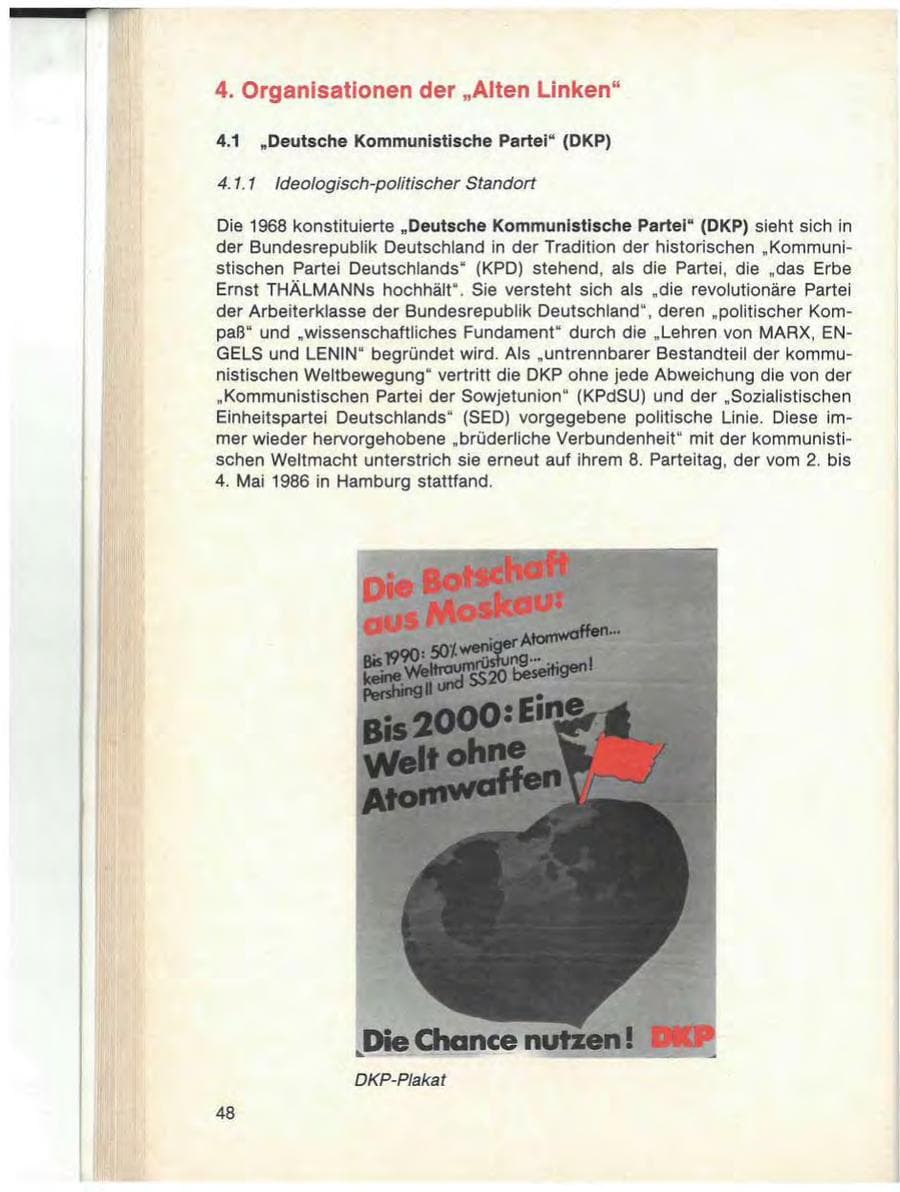 Seite 50 des Verfassungsschutzbericht 1986 Baden-Württemberg