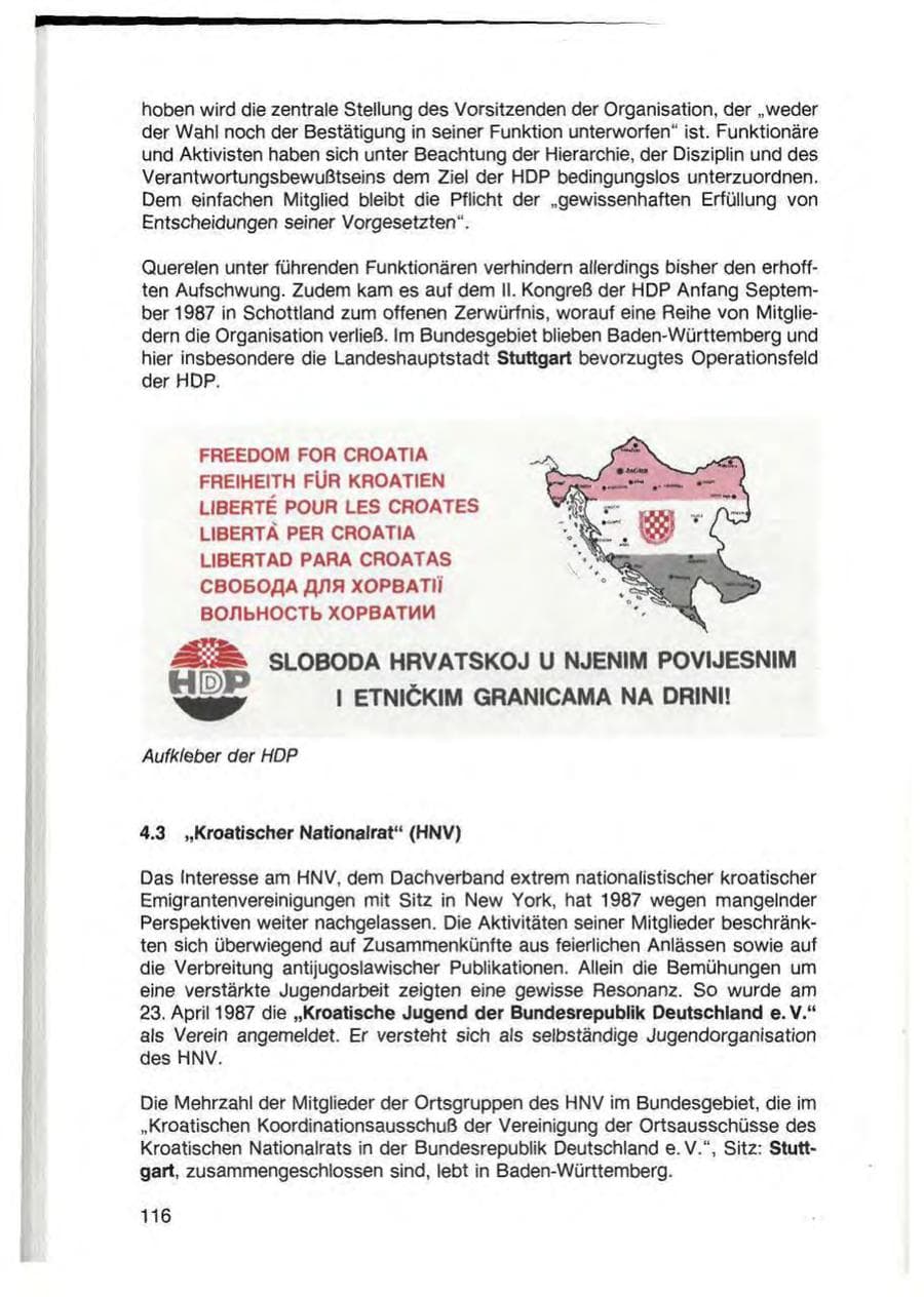 Seite 118 des Verfassungsschutzbericht 1987 Baden-Württemberg