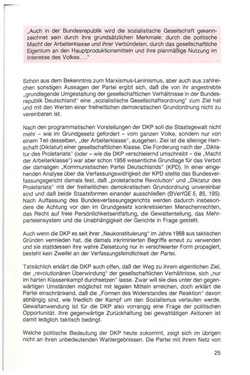 Seite 27 des Verfassungsschutzbericht 1987 Baden-Württemberg