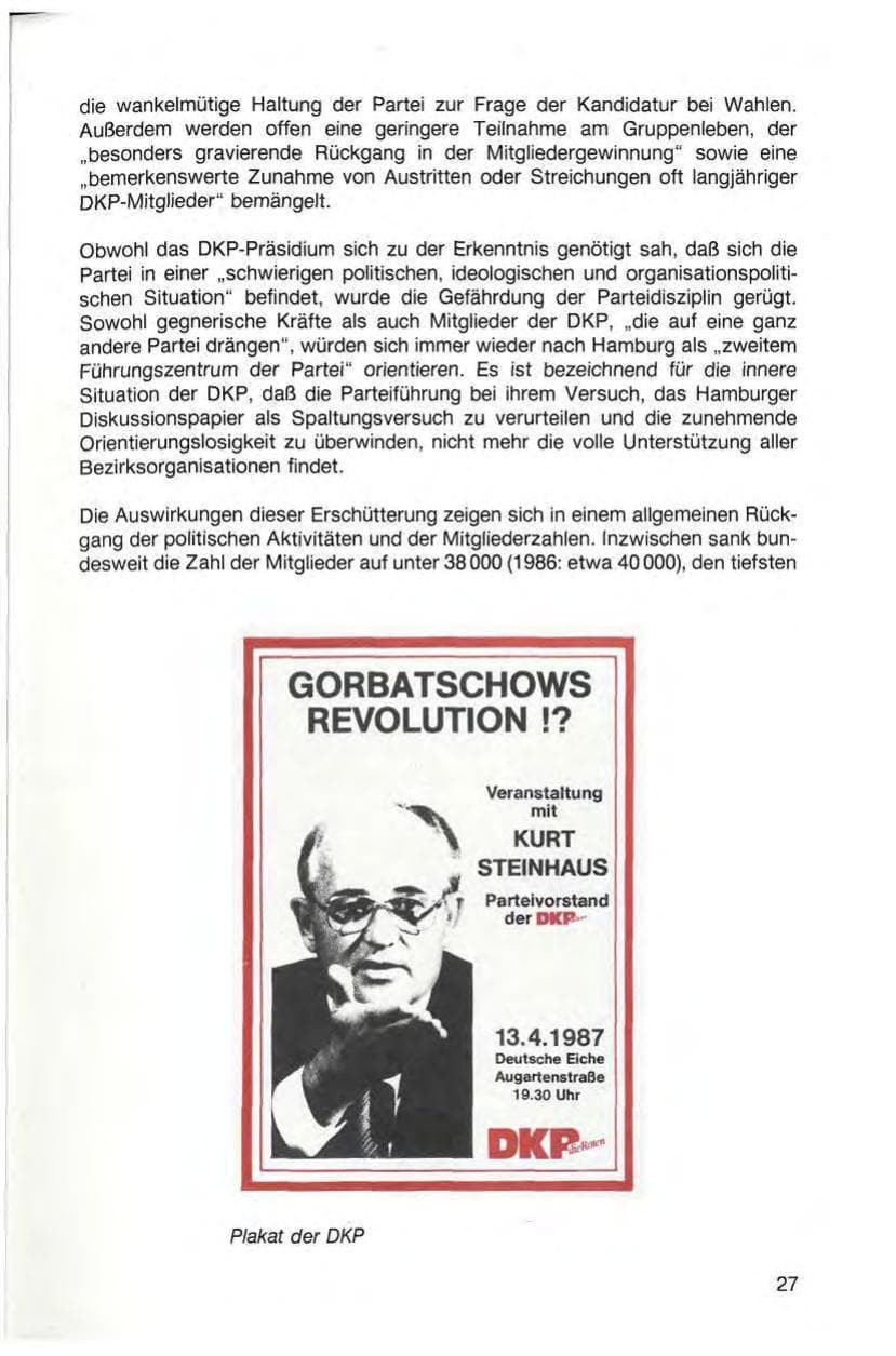 Seite 29 des Verfassungsschutzbericht 1987 Baden-Württemberg