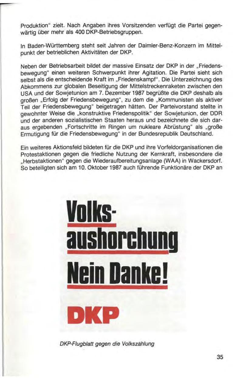 Seite 37 des Verfassungsschutzbericht 1987 Baden-Württemberg
