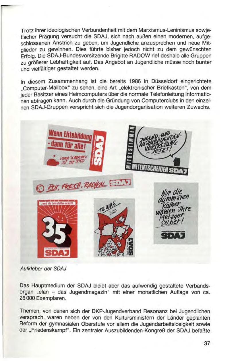 Seite 39 des Verfassungsschutzbericht 1987 Baden-Württemberg