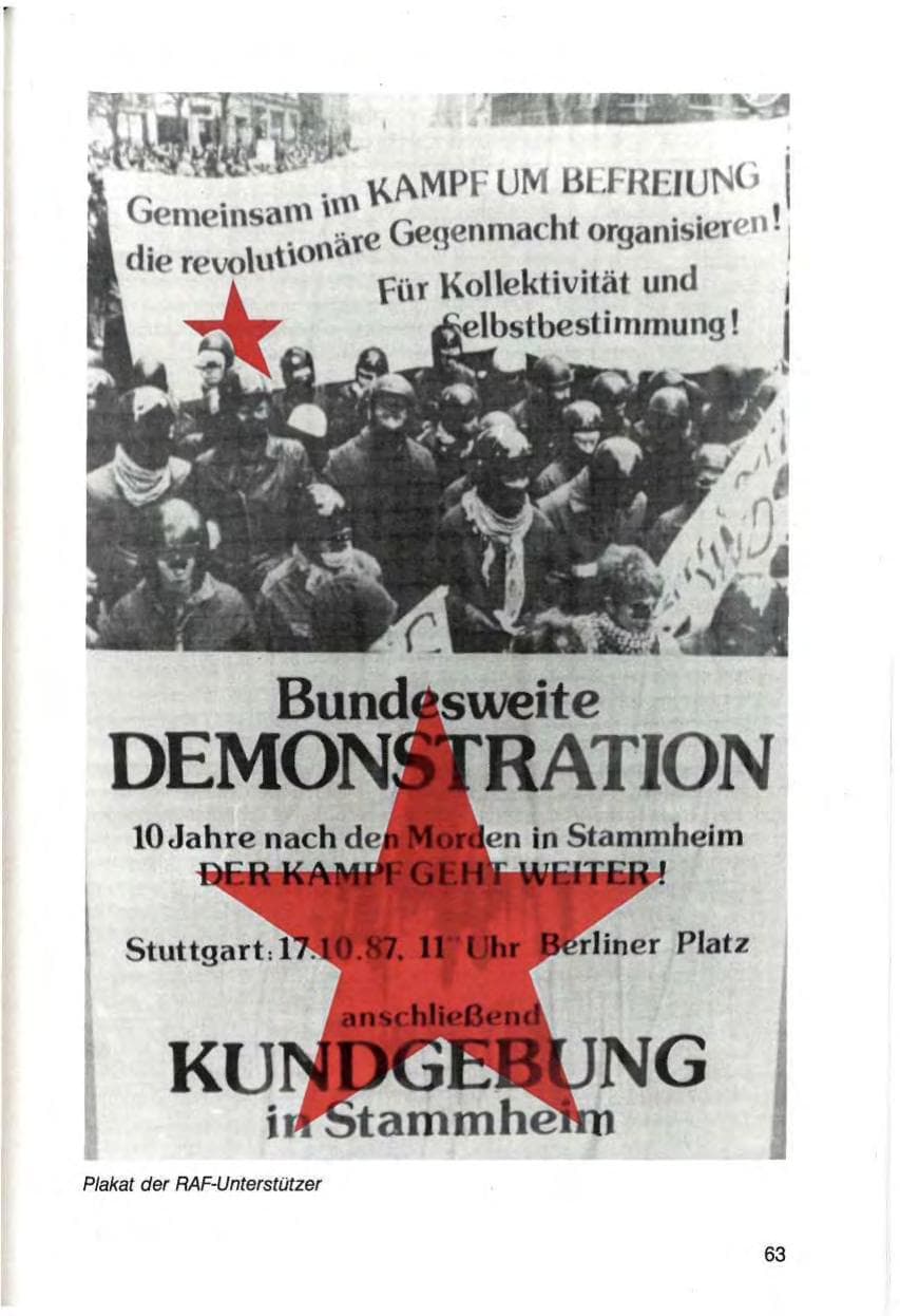 Seite 65 des Verfassungsschutzbericht 1987 Baden-Württemberg