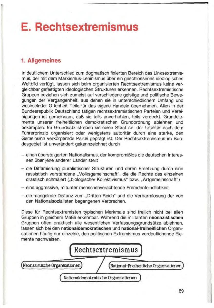 Seite 71 des Verfassungsschutzbericht 1987 Baden-Württemberg