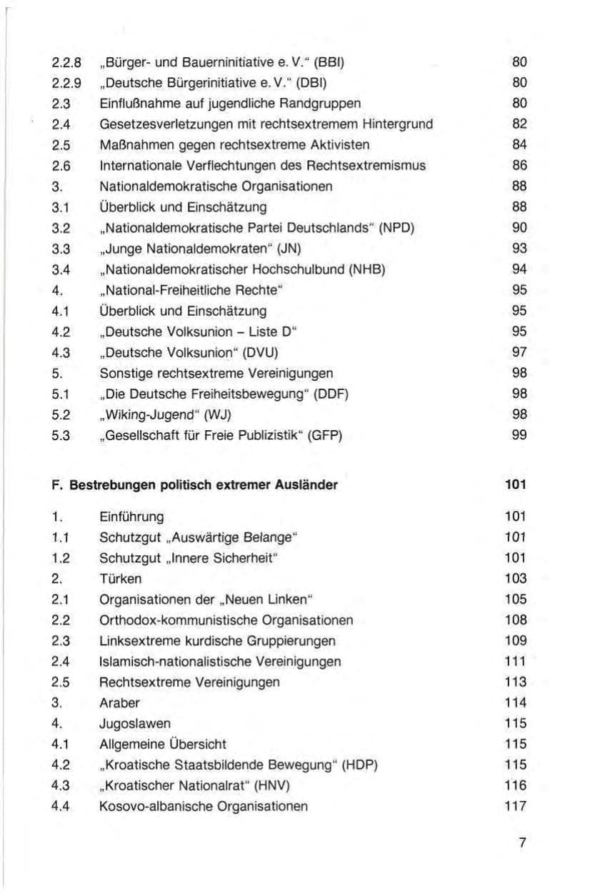 Seite 9 des Verfassungsschutzbericht 1987 Baden-Württemberg