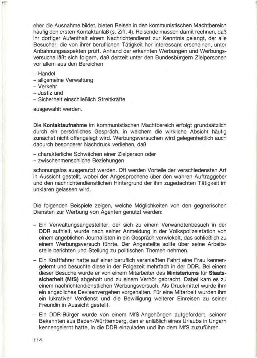 Seite 116 des Verfassungsschutzbericht 1988 Baden-Württemberg