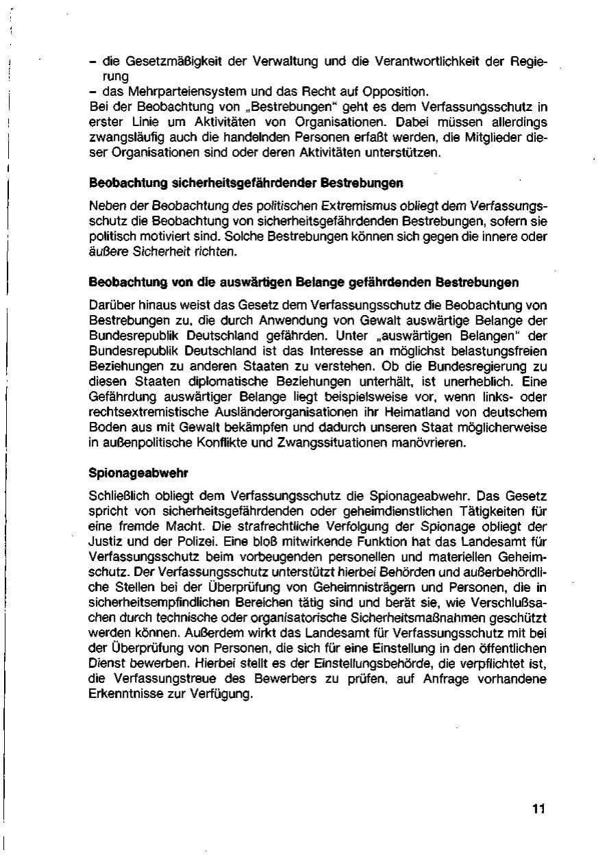 Seite 13 des Verfassungsschutzbericht 1988 Baden-Württemberg