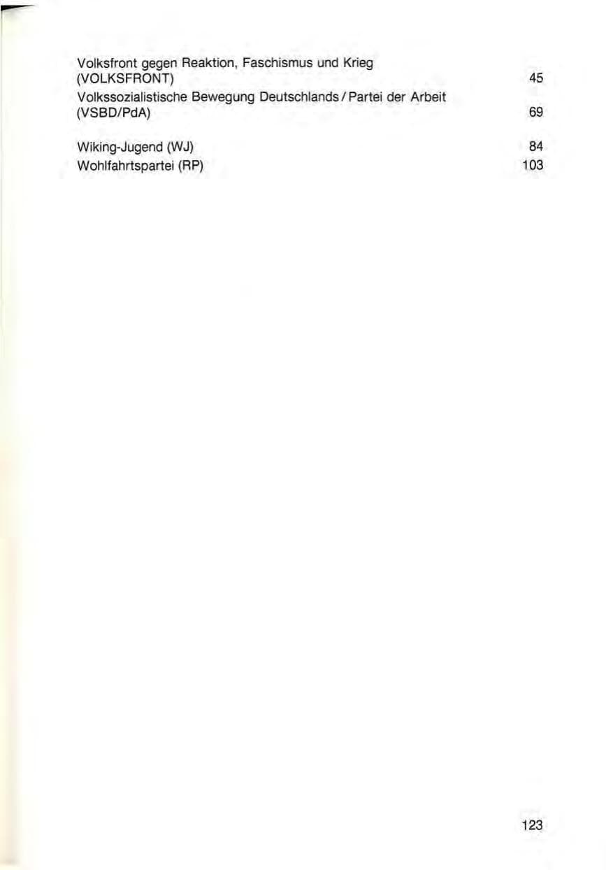 Seite 125 des Verfassungsschutzbericht 1988 Baden-Württemberg