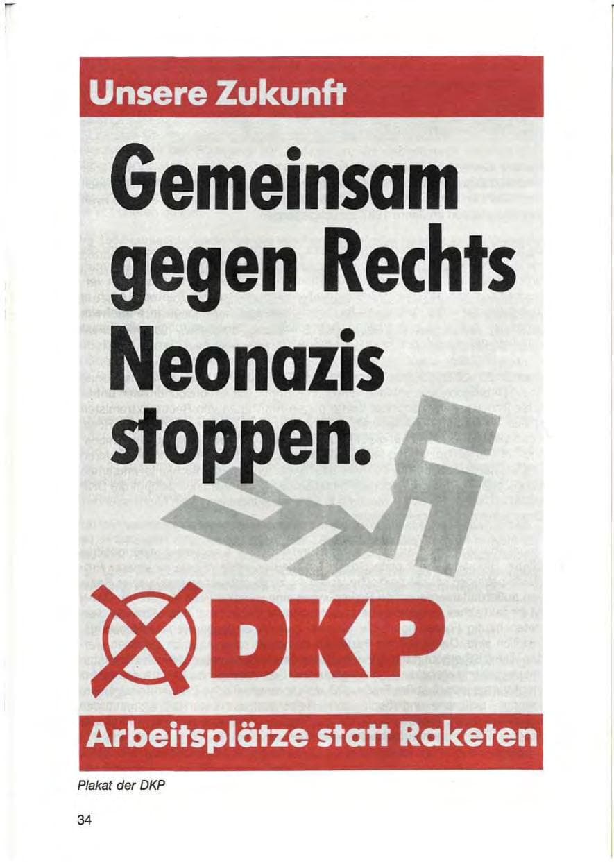 Seite 36 des Verfassungsschutzbericht 1988 Baden-Württemberg