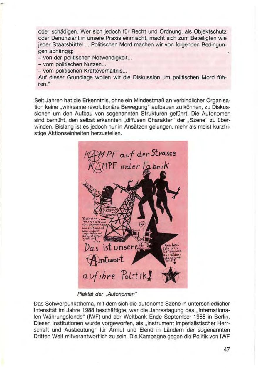 Seite 49 des Verfassungsschutzbericht 1988 Baden-Württemberg
