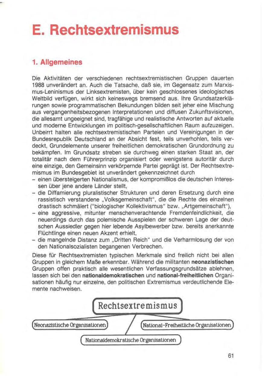 Seite 63 des Verfassungsschutzbericht 1988 Baden-Württemberg