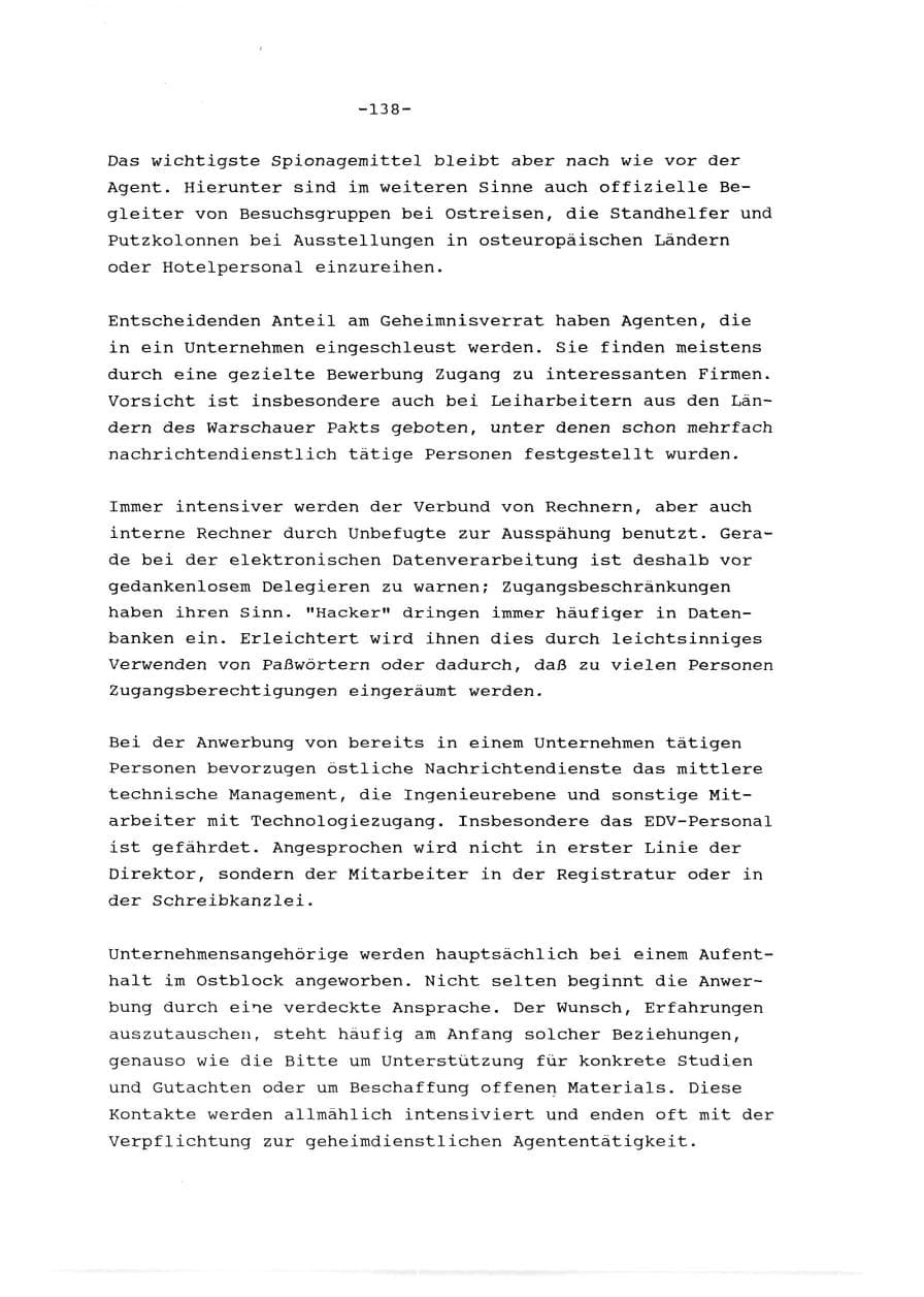 Seite 139 des Verfassungsschutzbericht 1989 Baden-Württemberg
