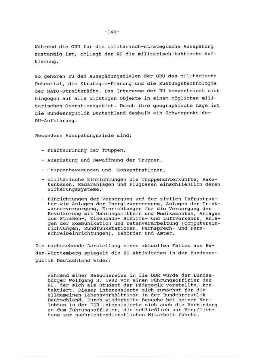 Seite 141 des Verfassungsschutzbericht 1989 Baden-Württemberg