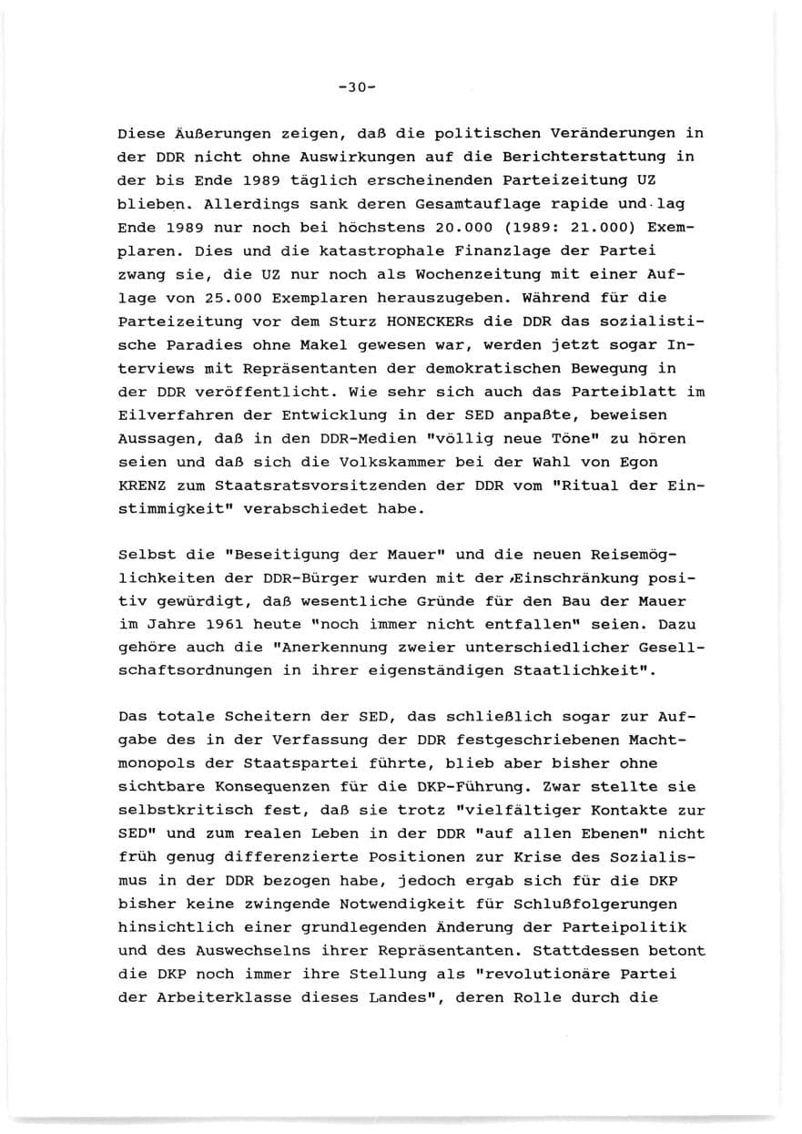 Seite 31 des Verfassungsschutzbericht 1989 Baden-Württemberg
