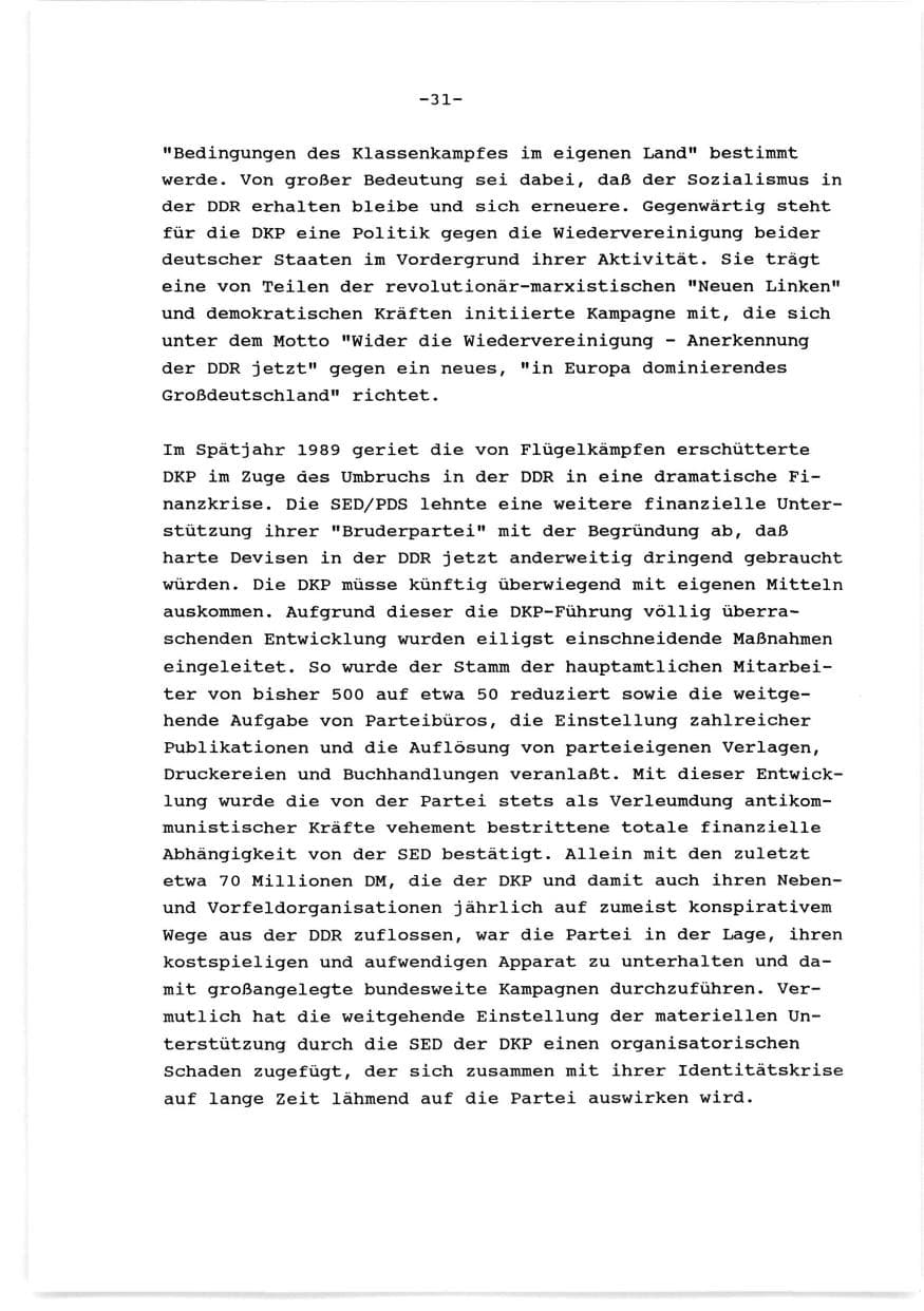 Seite 32 des Verfassungsschutzbericht 1989 Baden-Württemberg