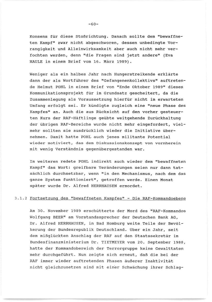Seite 61 des Verfassungsschutzbericht 1989 Baden-Württemberg