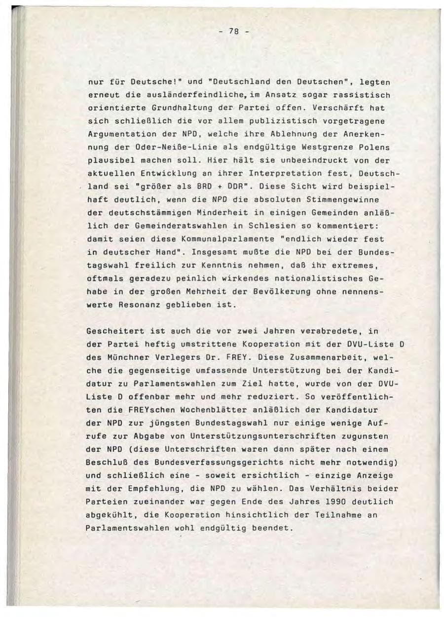 Seite 78 des Verfassungsschutzbericht 1990 Baden-Württemberg