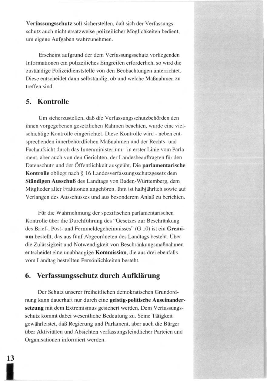 Seite 15 des Verfassungsschutzbericht 1992 Baden-Württemberg