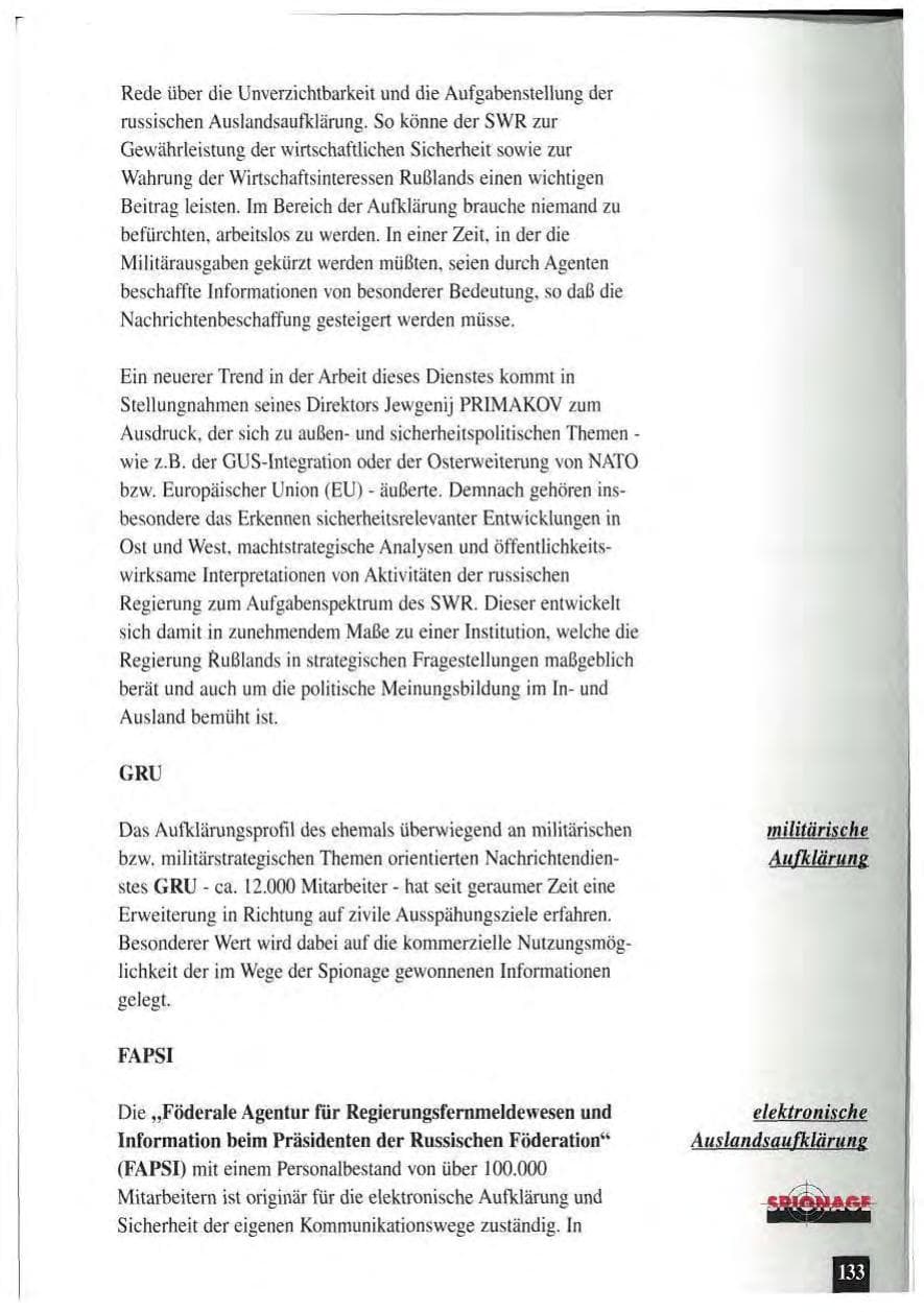 Seite 137 des Verfassungsschutzbericht 1994 Baden-Württemberg