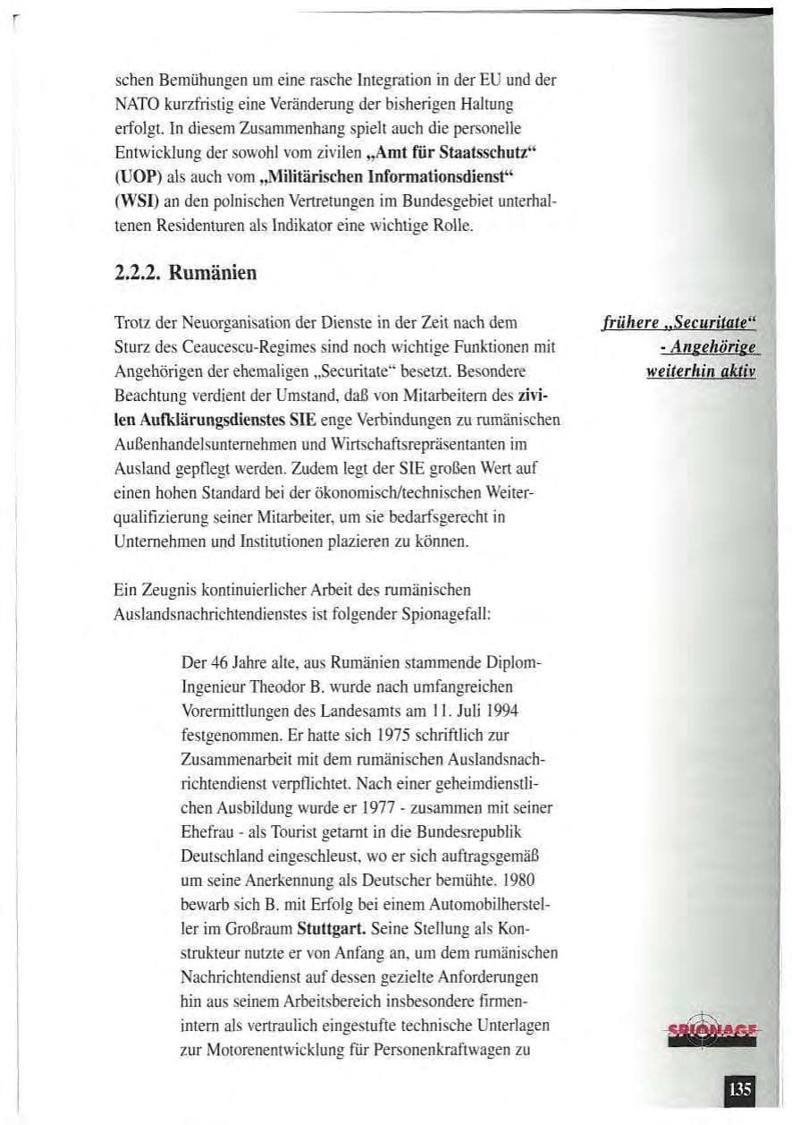 Seite 139 des Verfassungsschutzbericht 1994 Baden-Württemberg