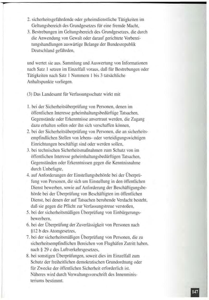 Seite 151 des Verfassungsschutzbericht 1994 Baden-Württemberg
