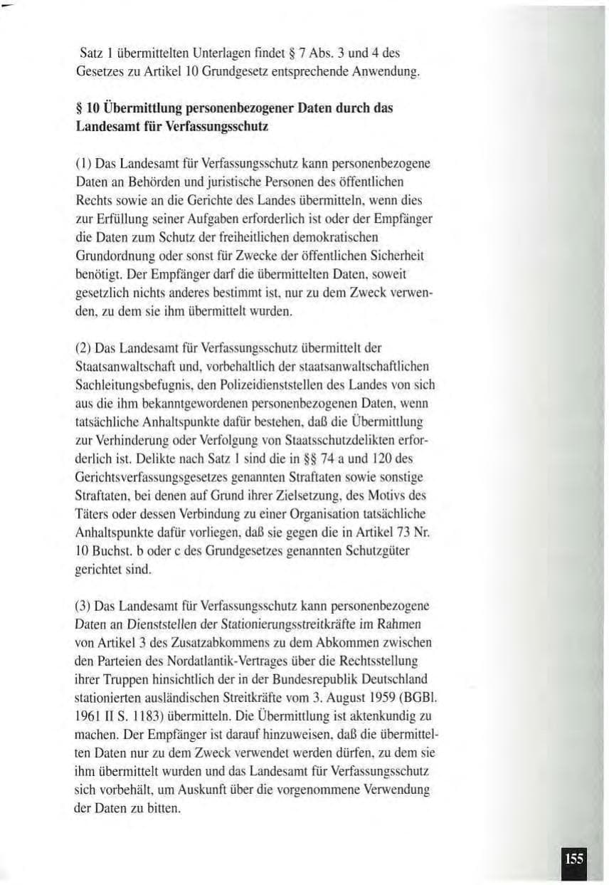 Seite 159 des Verfassungsschutzbericht 1994 Baden-Württemberg