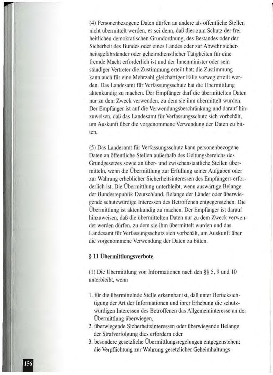 Seite 160 des Verfassungsschutzbericht 1994 Baden-Württemberg