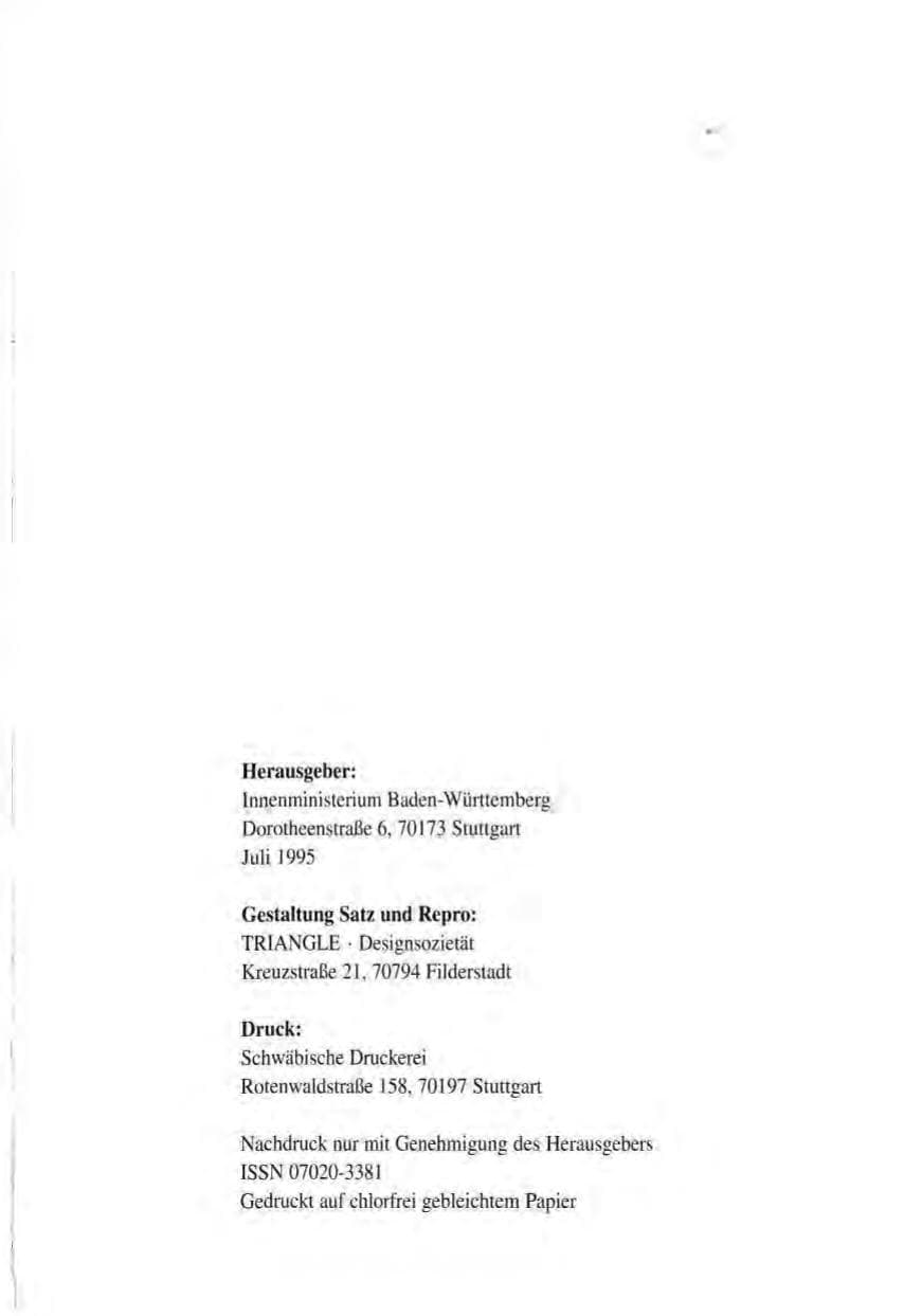 Seite 3 des Verfassungsschutzbericht 1994 Baden-Württemberg