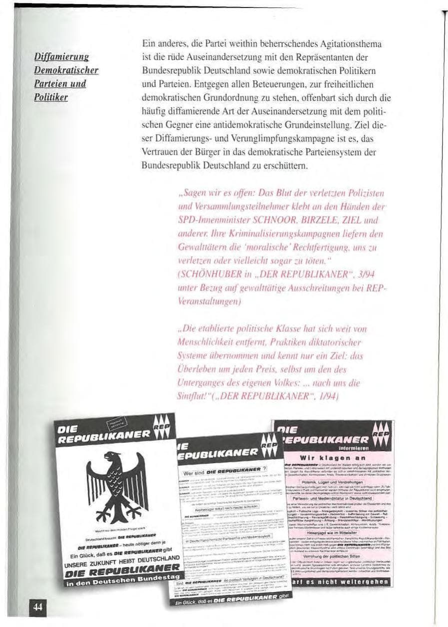 Seite 48 des Verfassungsschutzbericht 1994 Baden-Württemberg
