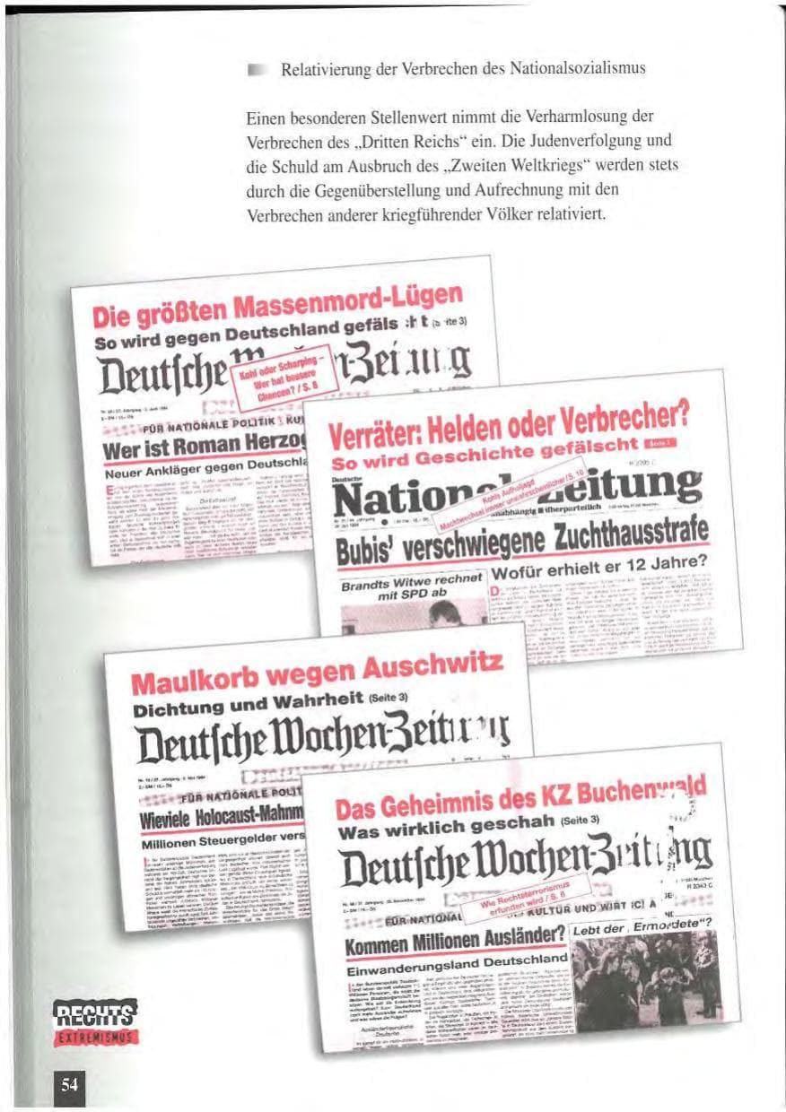 Seite 58 des Verfassungsschutzbericht 1994 Baden-Württemberg