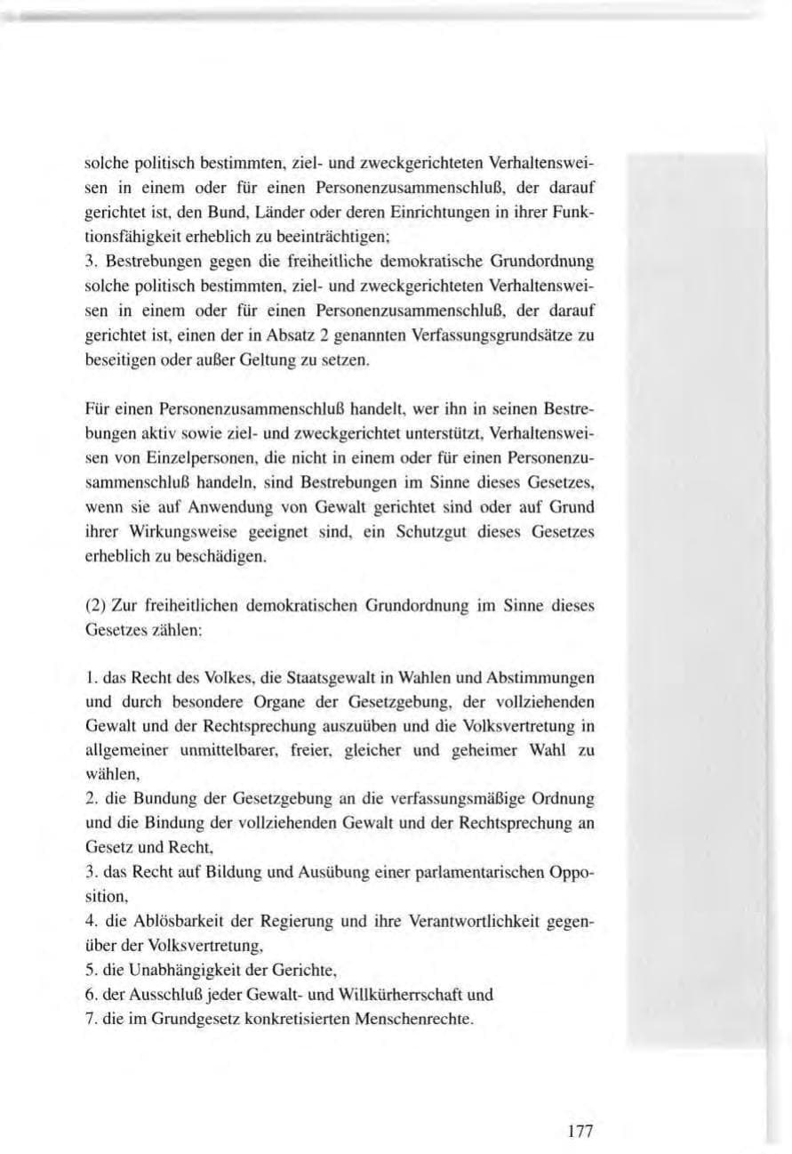Seite 177 des Verfassungsschutzbericht 1995 Baden-Württemberg