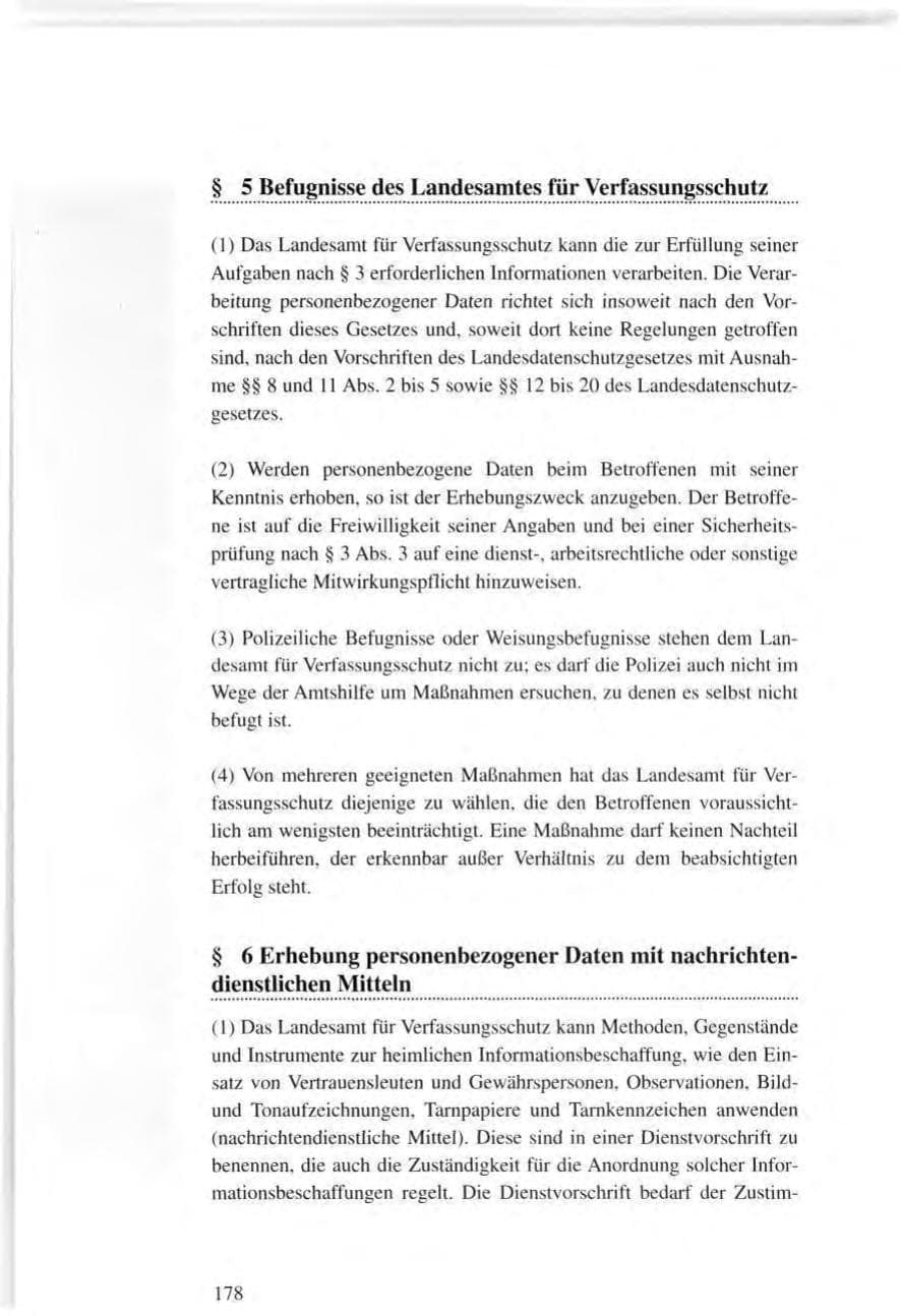 Seite 178 des Verfassungsschutzbericht 1995 Baden-Württemberg